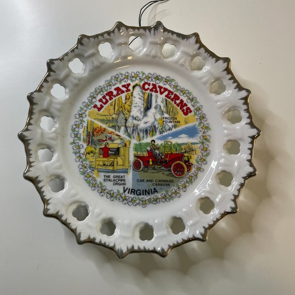 Vintage LURAY CAVERNS Virginia Decorative Display Plate - Picture 8 of 8